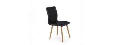 Alinéa: Chaise en simili cuir noir à 72€ au lieu de 90€