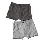 Atlas for Men: Lot de 2 shorts rayés à 5,40€ au lieu de 18€