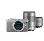 Canon: Appareil Photo - CANON EOS M100 Gris + 2 Objectifs, à 679,99€ au lieu de 729,99€