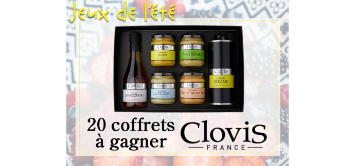 Cuisine Actuelle: 20 coffrets Clovis (4 moutarde,1 huile et 1 vinaigre) à gagner