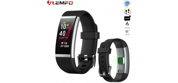 eBay: Smartwatch Lemfo FitHR Cardiofréquencemètre Podomètre à 19,99€ au lieu de 28,36€