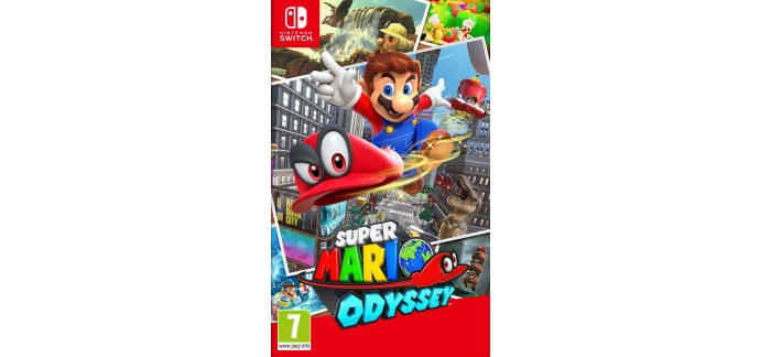 Instant Gaming: Jeu Switch Super Mario Odyssey à 47,99€ au lieu de 60€