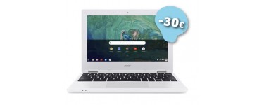 Acer: PC Portable - ACER Chromebook 11 CB3-132 Blanc, à 199€ au lieu de 229€