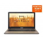 Materiel.net: PC Portable - ASUS R540UA-DM494, à 389,9€ au lieu de 419,9€