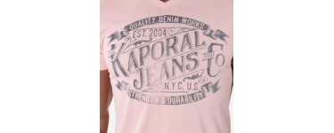 Kaporal Jeans: Tee-shirt imprimé col V à 12,50€ au lieu de 25€