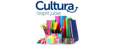 Cultura: -10% sur les fournitures scolaires dès 70€ d'achat