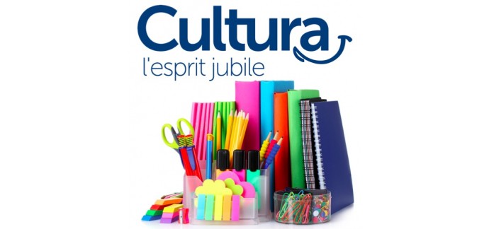 Cultura: -10% sur les fournitures scolaires dès 70€ d'achat