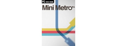Instant Gaming: Jeu PC Mini Metro à 1,20€ au lieu de 10€