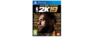 Micromania: Jeu PS4 - NBA 2K19 Edition 20ème Anniversaire, à 99,99€ + 1 Ballon Spalding Offert