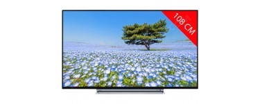 Ubaldi: TV LED 4K 108 cm TOSHIBA 43V6863DG à 349€ au lieu de 449€