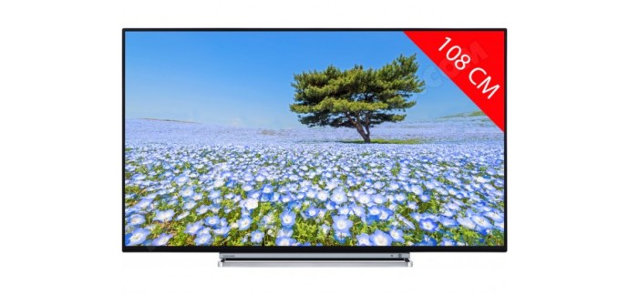 Ubaldi: TV LED 4K 108 cm TOSHIBA 43V6863DG à 349€ au lieu de 449€