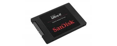 MacWay: disque SSD Sandisk Ultra II 240 Go 2.5" SATA III à 76,34€ au lieu de 102,62€