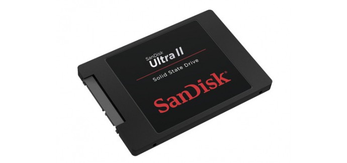 MacWay: disque SSD Sandisk Ultra II 240 Go 2.5" SATA III à 76,34€ au lieu de 102,62€