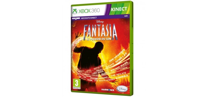 Cultura: Jeu Xbox 360 Disney Fantasia Music Evolved à 11,40€ au lieu de 38€