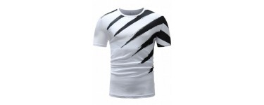 Rosegal: T-shirt Imprimé Deux Couleurs à Manches Courtes à 10,85€ au lieu de 20,49€