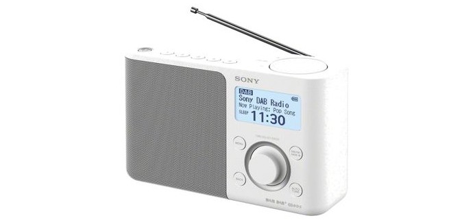 Cobra: Radio portable Sony XDR-S61DB blanc à 95,99€ au lieu de 119€