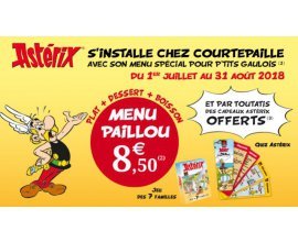 Courtepaille: Un cadeau Astérix offert avec le menu Paillou