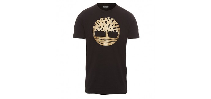 Timberland: T-shirt homme noir à 21€ au lieu de 35€