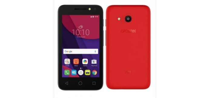 TopAchat: Smartphone - ALCATEL Pixi 4 Rouge, à 29,99€ au lieu de 79,9€