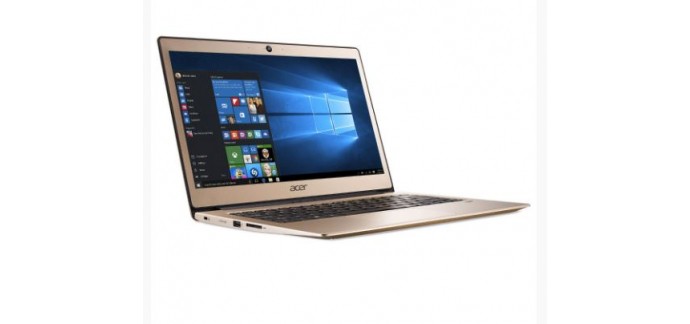 TopAchat: PC Portable - ACER Swift 1 SF113-31-C74M Or, à 284,91€ au lieu de 299,9€