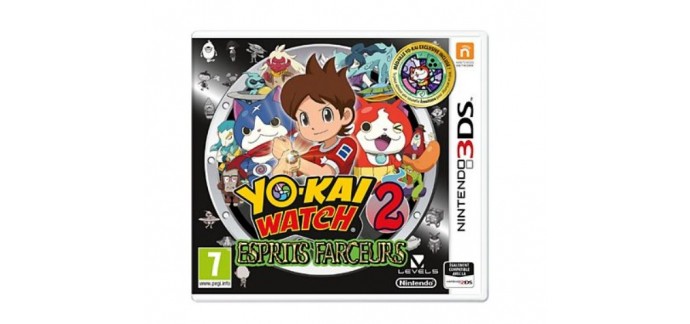 Boulanger: Jeu NINTENDO 3DS - Yo-Kai Watch 2 Esprits Farceurs, à 22€ au lieu de 31,99€