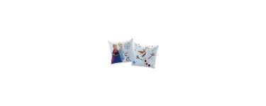 3 Suisses: Coussin carré Reine des neiges Frozen Sister Queens - Bleu Ciel à 3€ au lieu de 14,99€