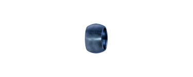 1001 Bijoux: Charms Thabora pour homme en acier et PVD bleu anneau bombé lisse satiné à 15,90€ au lieu de 16,90€