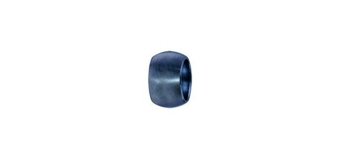 1001 Bijoux: Charms Thabora pour homme en acier et PVD bleu anneau bombé lisse satiné à 15,90€ au lieu de 16,90€