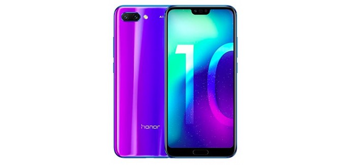 Amazon: Smartphone Honor 10 - 64 Go couleur Phantom Blue à 369€