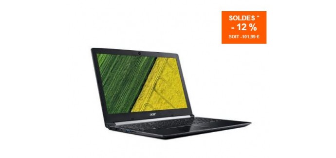 Materiel.net: PC Portable - ACER Aspire A515-51G-7850 à 747,91€ au lieu de 849,9€