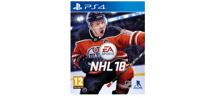 Zavvi: Jeu PS4 - NHL 18, à 21,99€ au lieu de 69,59€