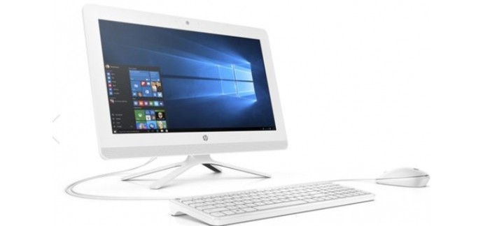 Hewlett-Packard (HP): PC Tout-en-Un - HP 20-c002nf Blanc Neige, à 319€ au lieu de 399€