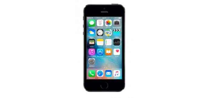 Pixmania: Smartphone Apple Iphone 5S 16go ME432 Gris Sidéral à 89€ au lieu de 202,80€