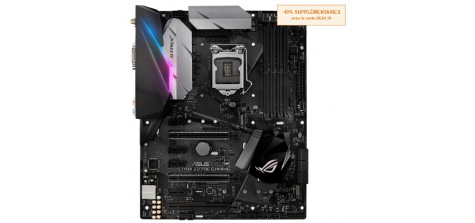 Webdistrib: Carte Mère Asus Strix Z270E Gaming Atx à 181,89€ au lieu de 249,99€