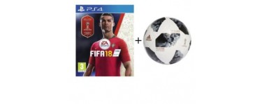 Cdiscount: Jeu PS4 - Fifa 18, à 36,99€ + Ballon de Football Adidas Coupe du Monde de la FIFA Top Glider offert 