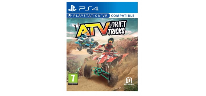 Micromania: Jeu PS4 ATV Drift and Tricks à 14,99€ au lieu de 21,99€