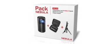 Fnac: Pack Vidéoprojecteur Nebula Capsule + Sacoche + Trépied à 449,99€ au lieu de 649,99€