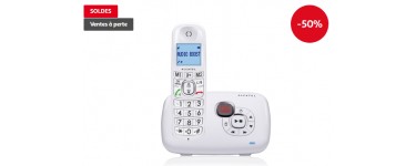 Auchan: Téléphone fixe ALCATEL XL385 Voice Blanc Répondeur à 24,99€ au lieu de 49,99€