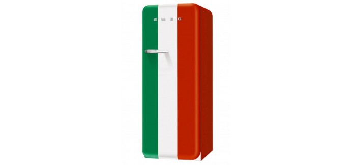 Ideat: Un refrigirateur Smeg orné d'un drapeau Italien à gagner