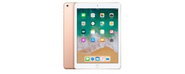 Fnac: Tablette tactile Apple iPad 128 Go WiFi Or 9.7" Nouveau à 385,99€ au lieu de 551,41€