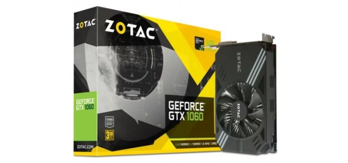 Rue du Commerce: Carte graphique Zotac GeForce GTX 1060 3Go à 180,41€ au lieu de 229,90€