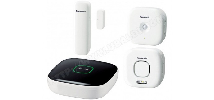 Ubaldi: Kit domotique Home Safety Starter Kit Plus Panasonic à 152€ au lieu de 199€