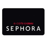 Sephora: 1200 euros en e-carte cadeaux Sephora à gagner
