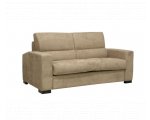 Alinéa: Canapé 2 places convertible revêtement microfibre beige à 359,70€ au lieu de 1199€