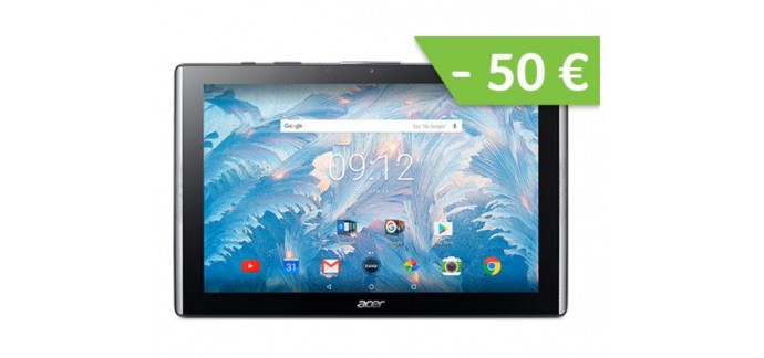 Acer: Tablette PC - ACER Iconia One 10 B3-A40 16 Go Noir, à 129,9€ au lieu de 179,9€