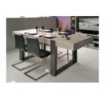 BUT: Table de séjour Stan beige et gris à 169,19€ au lieu de 279,99€