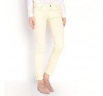 Bonobo Jeans: Pantalon skinny femme poches à broderies et découpes jaune d'une valeur de 11,99€ au lieu de 29,99€