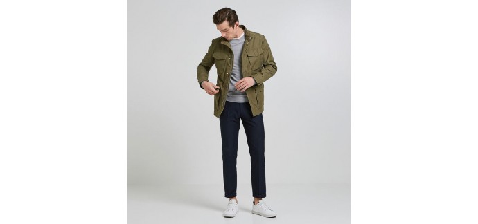 Jules: Parka homme type reporter kaki d'une valeur de 24€ au lieu de 79,99€