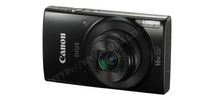 Ubaldi: Appareil photo numérique compact Canon Ixus 190 noir à 156€ au lieu de 179€