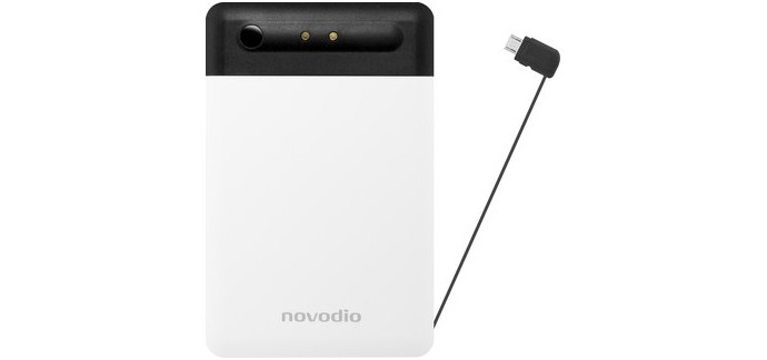 MacWay: Batterie de poche 2500 mAh micro-USB noire - Novodio Power Card à 9,99€ au lieu de 19,99€